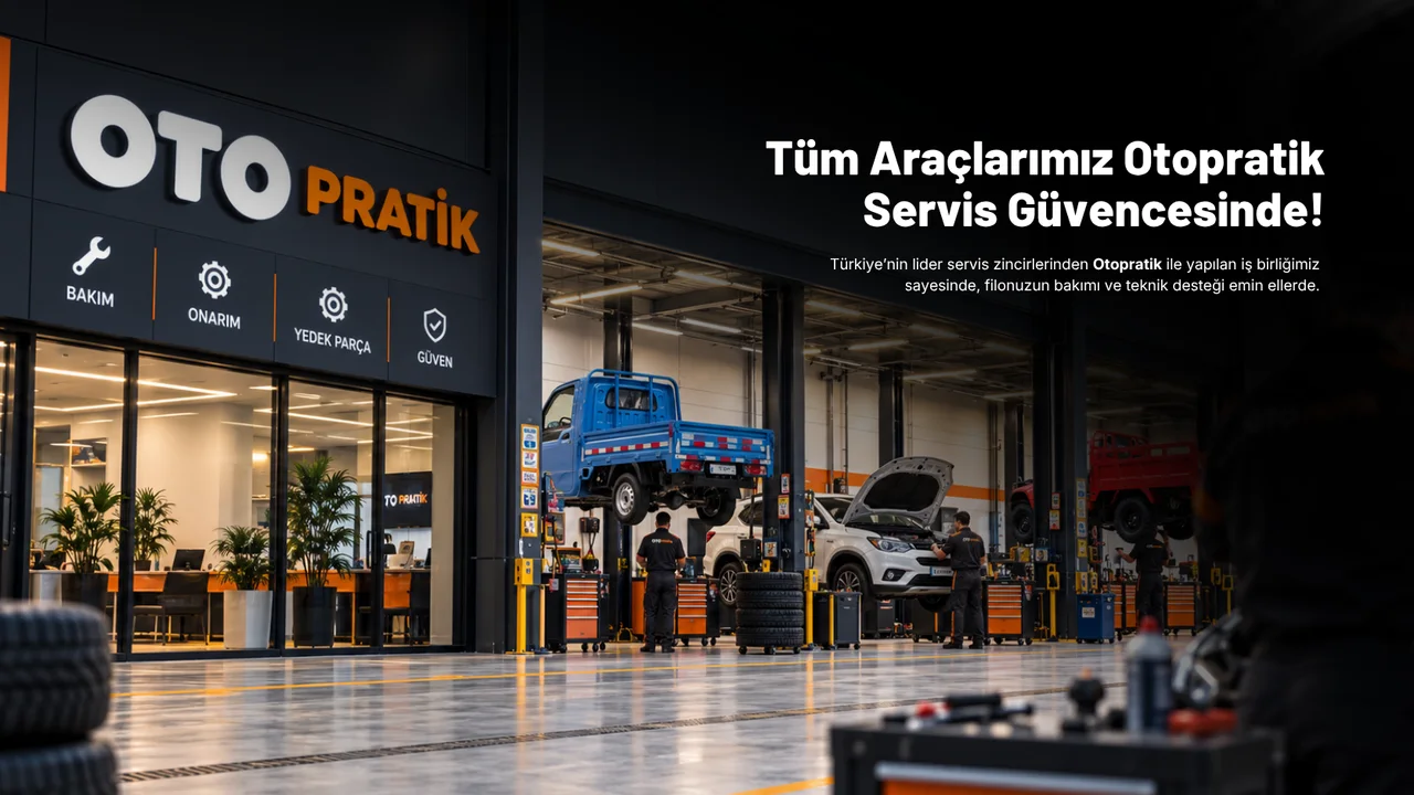 Tüm araçlarımız Otopratik servis güvencesinde