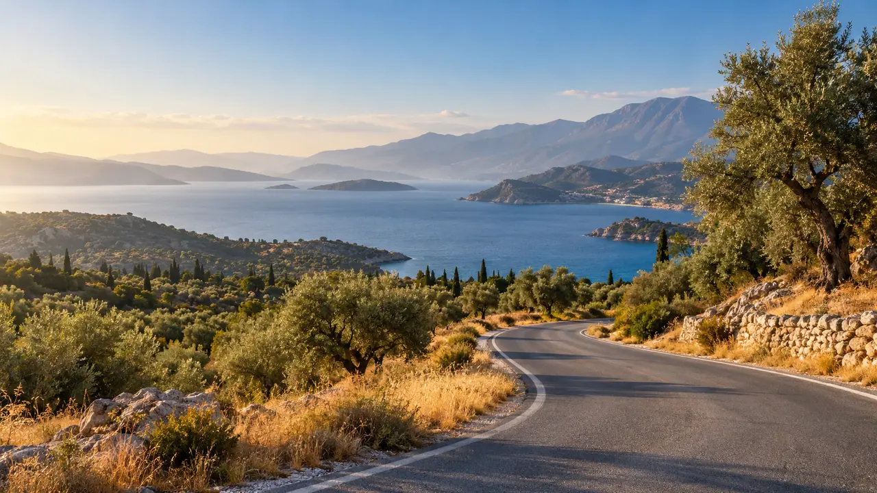 Ege kıyılarına uzanan yol